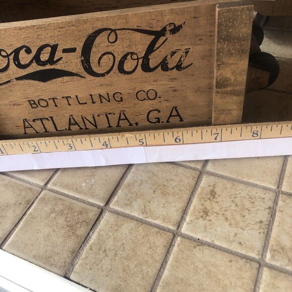 Vitange  Coca Cola Wood Box coke advertising Bottling Co Atlanta GA -5 P… - Picture 9 of 16
